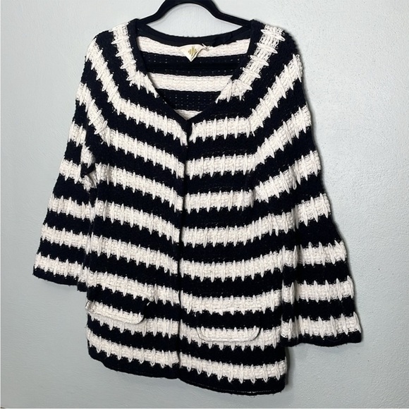 Anthropologie HWR Monogram Wool & Angora
Blend Knit Cardigan Sweater - Picture 5 of 15